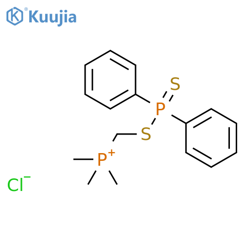 Phosphonium, [[(diphenylphosphinothioyl)thio]methyl]trimethyl-, chloride structure