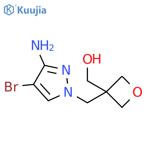 {3-[(3-amino-4-bromo-1H-pyrazol-1-yl)methyl]oxetan-3-yl}methanol structure