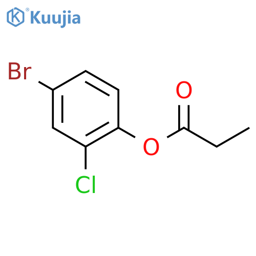 4-Bromo-2-chlorophenyl propionate structure