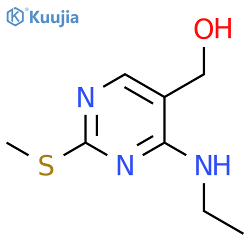 5-Pyrimidinemethanol, 4-(ethylamino)-2-(methylthio)- structure