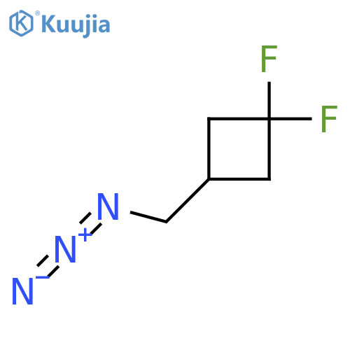 3-(Azidomethyl)-1,1-difluorocyclobutane structure