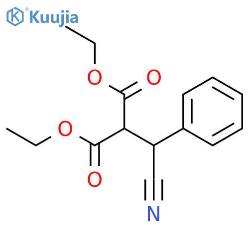 Diethyl cyano(phenyl)methylmalonate structure