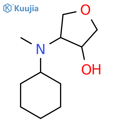 4-cyclohexyl(methyl)aminooxolan-3-ol structure