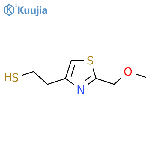 2-[2-(Methoxymethyl)-1,3-thiazol-4-yl]ethane-1-thiol structure