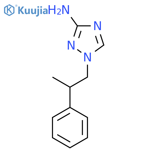 1-(2-phenylpropyl)-1H-1,2,4-triazol-3-amine structure