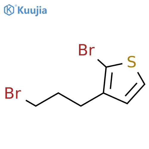Thiophene, 2-bromo-3-(3-bromopropyl)- structure