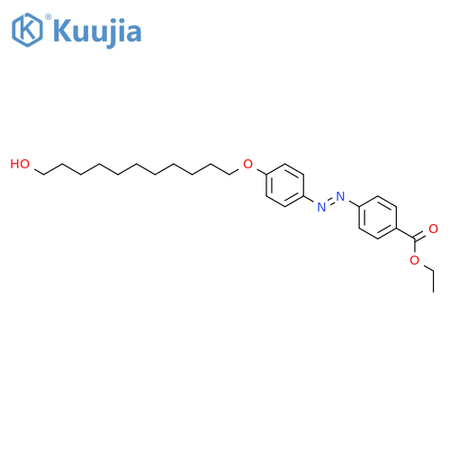 Benzoic acid, 4-[[4-[(11-hydroxyundecyl)oxy]phenyl]azo]-, ethyl ester structure