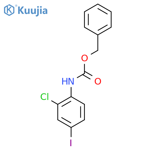 benzyl N-(2-chloro-4-iodophenyl)carbamate structure