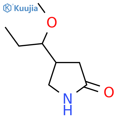 4-(1-Methoxypropyl)pyrrolidin-2-one structure