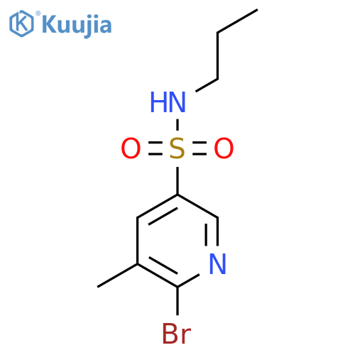 6-bromo-5-methyl-N-propylpyridine-3-sulfonamide structure