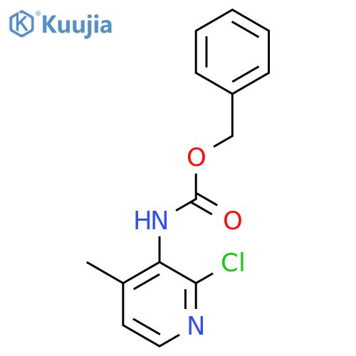 benzyl N-(2-chloro-4-methylpyridin-3-yl)carbamate structure