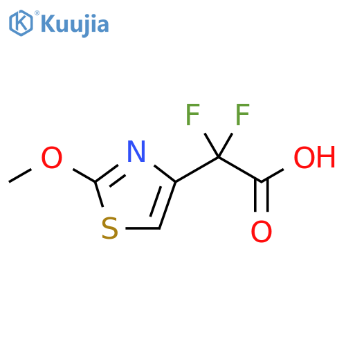 4-Thiazoleacetic acid, α,α-difluoro-2-methoxy- structure