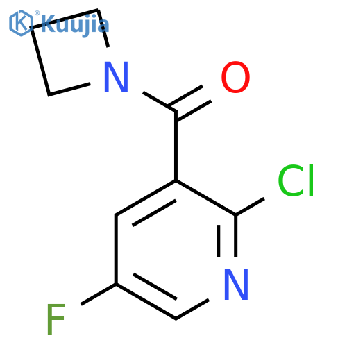 3-(Azetidine-1-carbonyl)-2-chloro-5-fluoropyridine structure