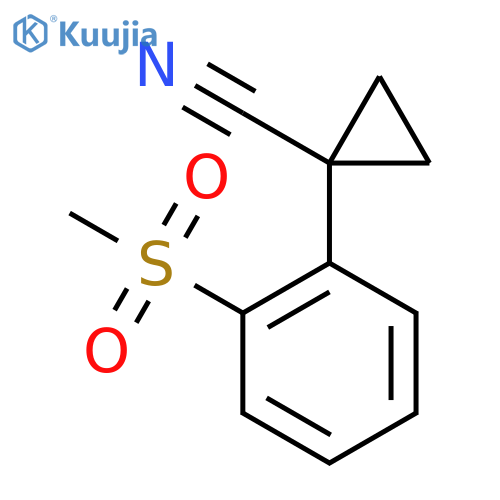 1-(2-Methanesulfonylphenyl)cyclopropane-1-carbonitrile structure