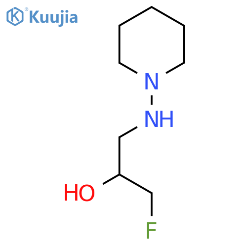 1-Fluoro-3-[(piperidin-1-yl)amino]propan-2-ol structure