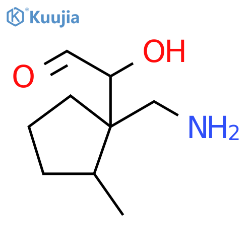 Cyclopentaneacetaldehyde, 1-(aminomethyl)-α-hydroxy-2-methyl- structure