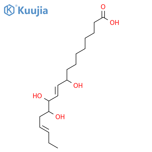 (10E,15Z)-9,12,13-trihydroxy-10,15-octadecadienoic acid structure