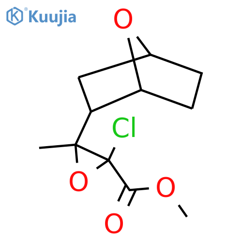 Methyl 2-chloro-3-methyl-3-{7-oxabicyclo[2.2.1]heptan-2-yl}oxirane-2-carboxylate structure