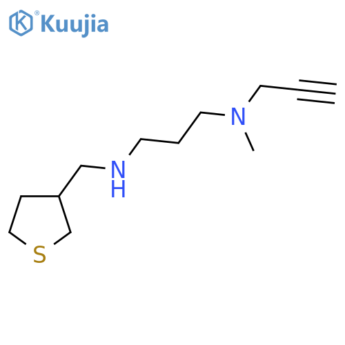 {3-[Methyl(prop-2-yn-1-yl)amino]propyl}[(thiolan-3-yl)methyl]amine structure