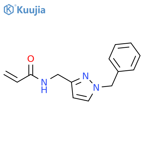 N-[[1-(Phenylmethyl)-1H-pyrazol-3-yl]methyl]-2-propenamide structure