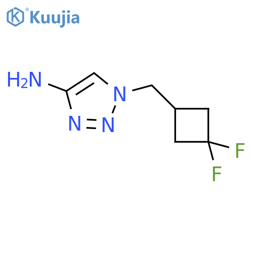 1H-1,2,3-Triazol-4-amine, 1-[(3,3-difluorocyclobutyl)methyl]- structure