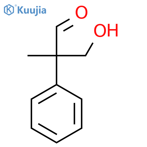 3-Hydroxy-2-methyl-2-phenylpropanal structure