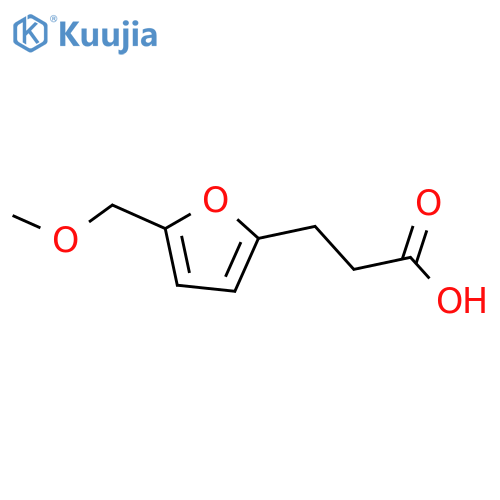 3-[5-(Methoxymethyl)furan-2-yl]propanoic acid structure