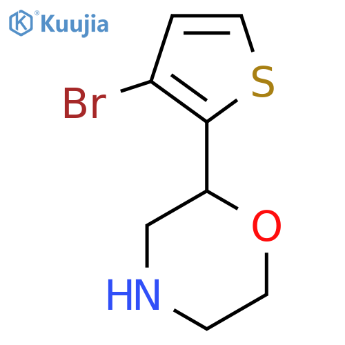 2-(3-Bromothiophen-2-yl)morpholine structure
