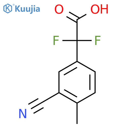 2-(3-Cyano-4-methylphenyl)-2,2-difluoroacetic acid structure