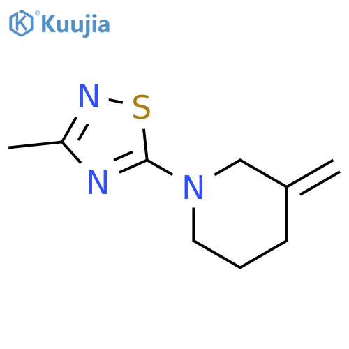 1-(3-methyl-1,2,4-thiadiazol-5-yl)-3-methylidenepiperidine structure