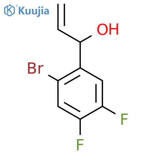 2-Bromo-α-ethenyl-4,5-difluorobenzenemethanol structure