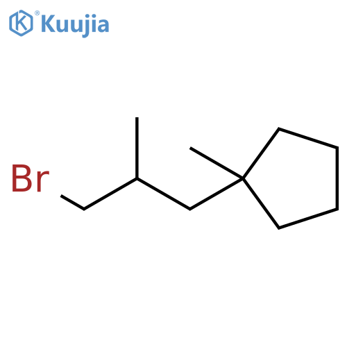 Cyclopentane, 1-(3-bromo-2-methylpropyl)-1-methyl- structure