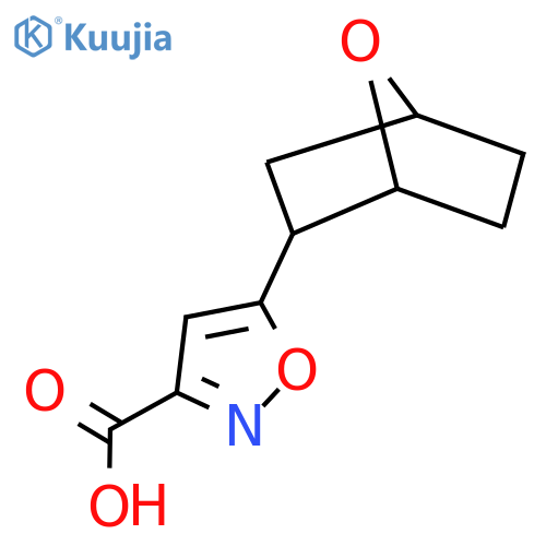 5-{7-Oxabicyclo[2.2.1]heptan-2-yl}-1,2-oxazole-3-carboxylic acid structure