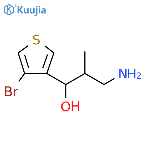 3-Thiophenemethanol, α-(2-amino-1-methylethyl)-4-bromo- structure