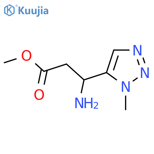 methyl 3-amino-3-(1-methyl-1H-1,2,3-triazol-5-yl)propanoate structure