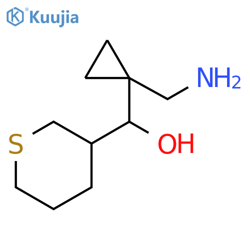 2H-Thiopyran-3-methanol, α-[1-(aminomethyl)cyclopropyl]tetrahydro- structure