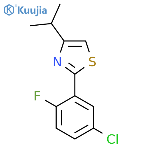 2-(5-Chloro-2-fluorophenyl)-4-(propan-2-yl)-1,3-thiazole structure