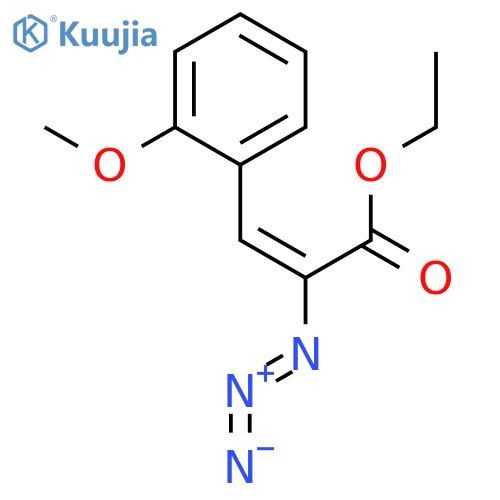 2-Propenoic acid, 2-azido-3-(2-methoxyphenyl)-, ethyl ester structure