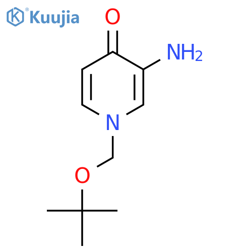 3-Amino-1-[(tert-butoxy)methyl]-1,4-dihydropyridin-4-one structure