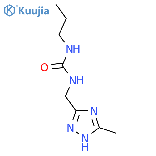 1-[(3-methyl-1H-1,2,4-triazol-5-yl)methyl]-3-propylurea structure