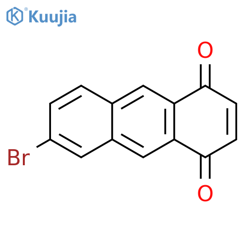 6-bromoanthracene-1,4-dione structure
