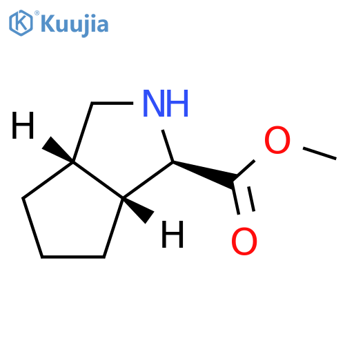 Cyclopenta[c]pyrrole-1-carboxylic acid, octahydro-, methyl ester, (1R,3aS,6aR)-rel- structure