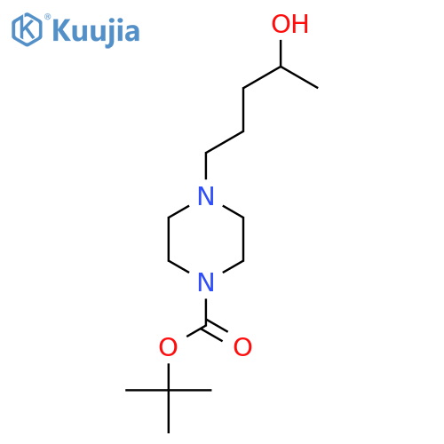 Tert-butyl 4-(4-hydroxypentyl)piperazine-1-carboxylate structure