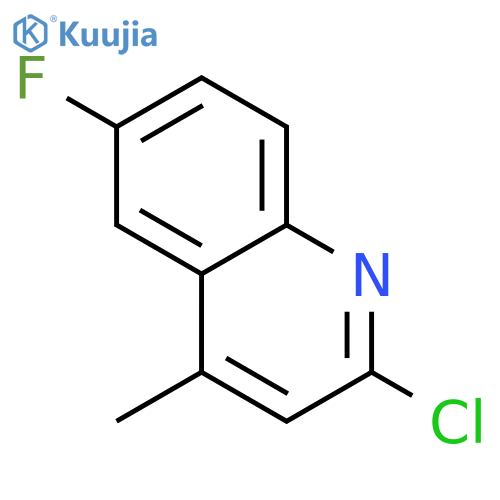 2-Chloro-6-fluoro-4-methylquinoline structure