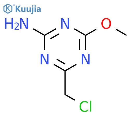 4-(chloromethyl)-6-methoxy-1,3,5-triazin-2-amine structure