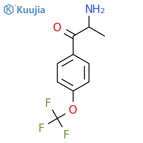2-Amino-1-[4-(trifluoromethoxy)phenyl]propan-1-one structure