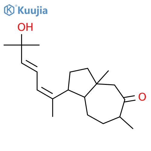 5(1H)-Azulenone, octahydro-1-[(1E,3E)-5-hydroxy-1,5-dimethyl-1,3-hexadien-1-yl]-3a,6-dimethyl-, (1R,3aR,6R,8aS)-rel- structure