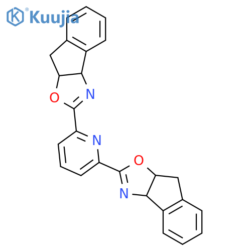2,6-Bis((3aS,8aR)-8,8a-dihydro-3aH-indeno1,2-doxazol-2-yl)pyridine structure