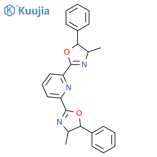 Pyridine,2,6-bis[(4S,5S)-4,5-dihydro-4-methyl-5-phenyl-2-oxazolyl]- structure
