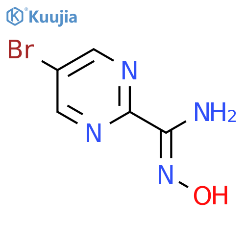 (Z)-5-bromo-N'-hydroxypyrimidine-2-carboximidamide structure